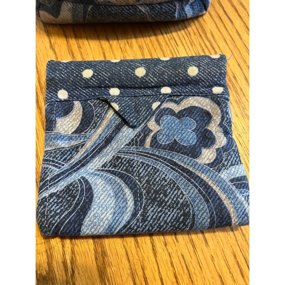 Boho Coastal Grandmother USA Handmade Artisan Quilted Floral Crossbody w Wallet - Picture 6 of 9